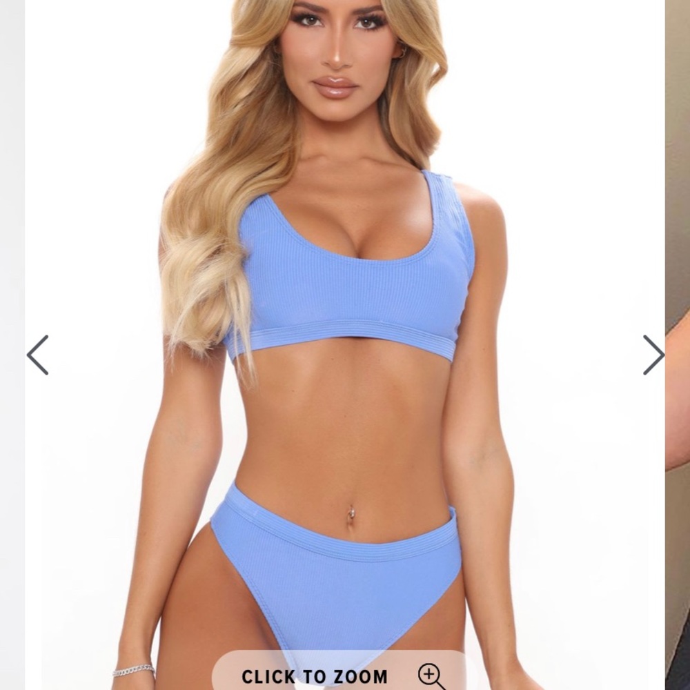 Fashion Nova Kaliyah bikini white small